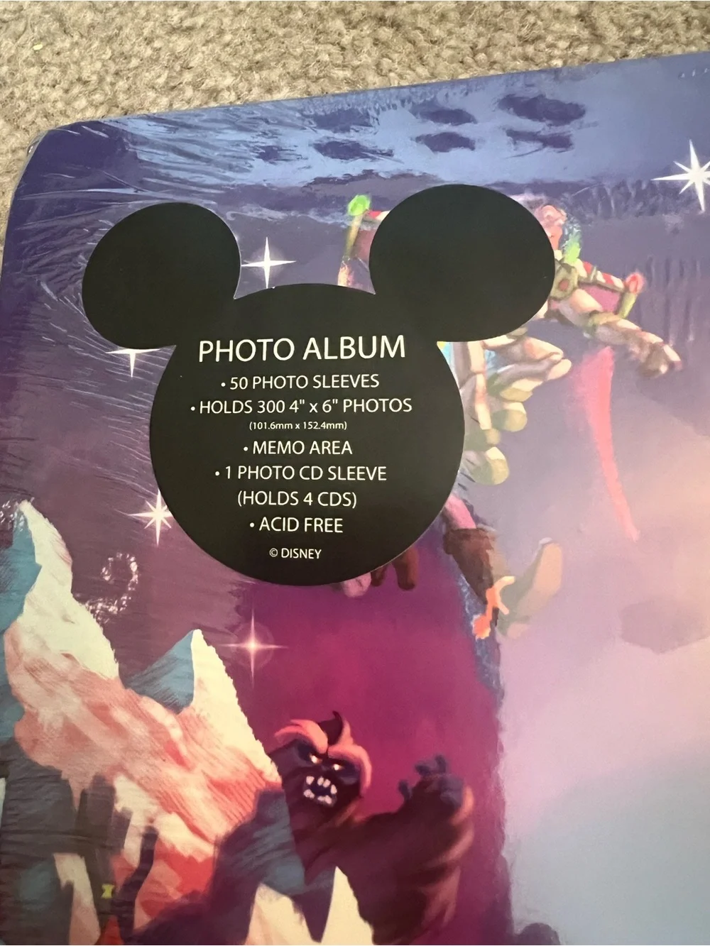 Disney Mickey & Minnie Colorful Party Poster - Purple Background
